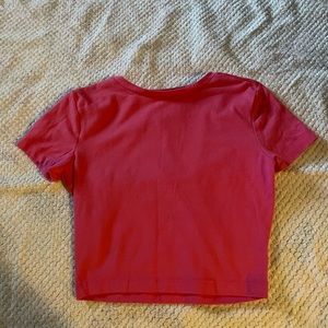 Hot pink crop top